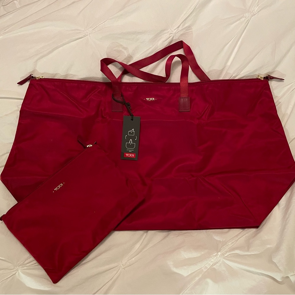 Tumi Just In Case Tote in Red (NWT)